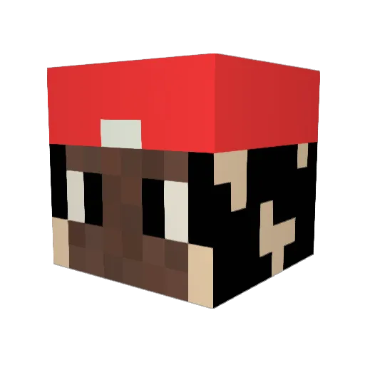 yefuaL Minecraft avatar head, 3D render