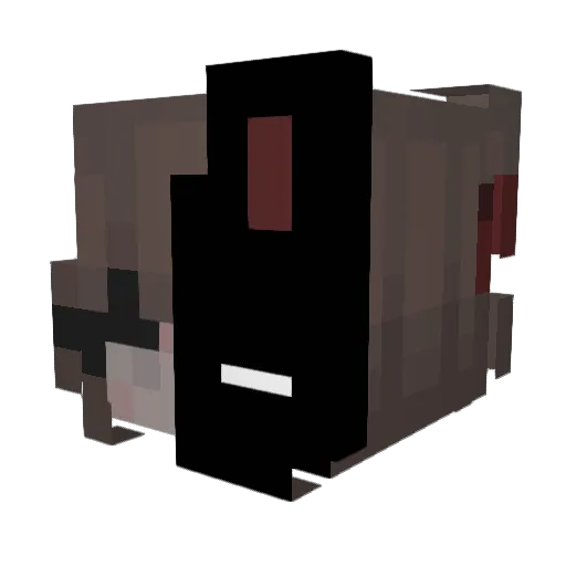 yeh_hua Minecraft avatar head, 3D render