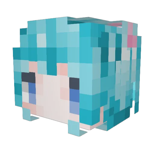 yehan315 Minecraft avatar head, 3D render