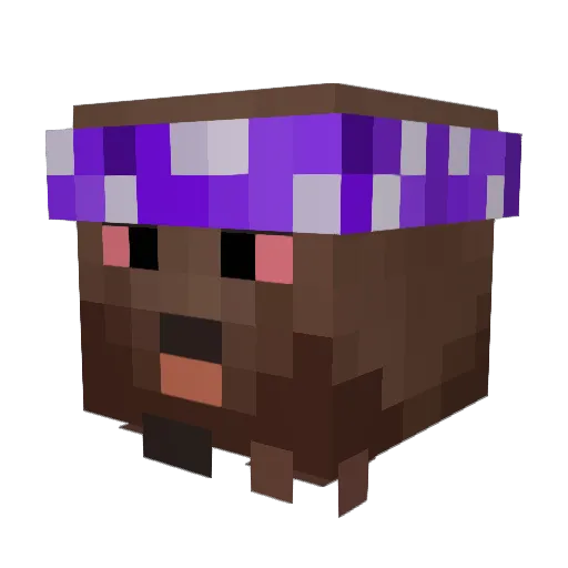 yejiayi Minecraft avatar head, 3D render