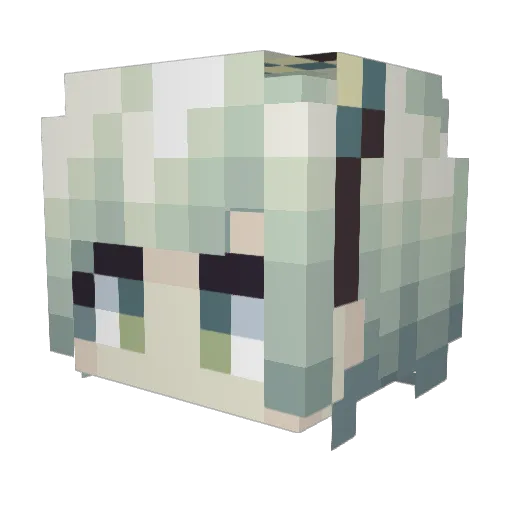 yejosu Minecraft avatar head, 3D render