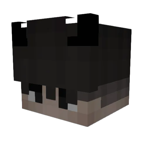 yeknu Minecraft avatar head, 3D render