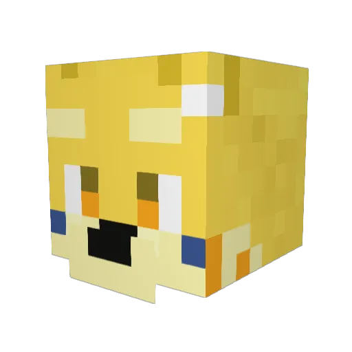 yeko0824 Minecraft avatar head, 3D render