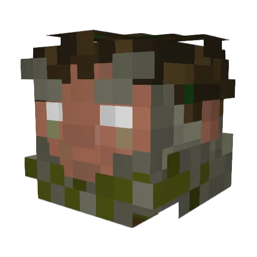yeldah336 Minecraft avatar head, 3D render