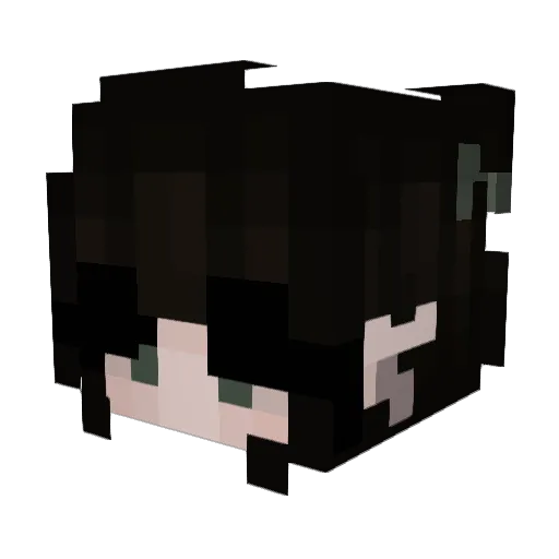 yeleners Minecraft avatar head, 3D render