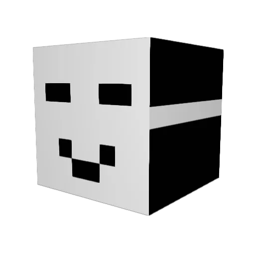 yelifnur Minecraft avatar head, 3D render
