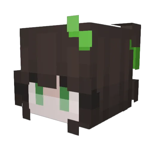 yelishier Minecraft avatar head, 3D render