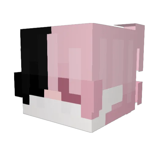 yelks Minecraft avatar head, 3D render