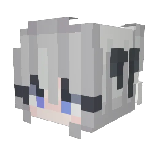 yellisth Minecraft avatar head, 3D render