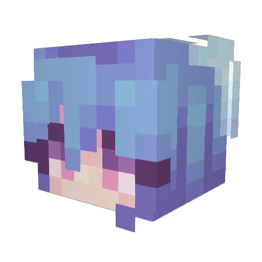 yellovvv Minecraft avatar head, 3D render