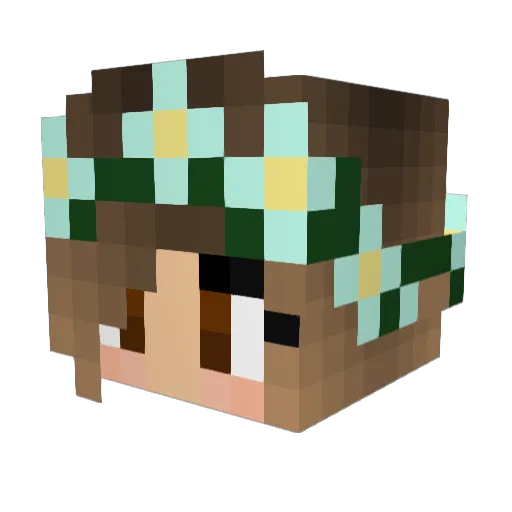 yellowbubbles11 Minecraft avatar head, 3D render