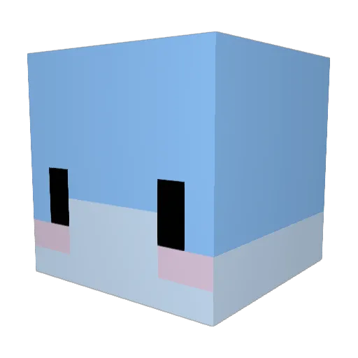 yellowcat45 Minecraft avatar head, 3D render