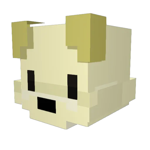 yellowdog0517 Minecraft avatar head, 3D render
