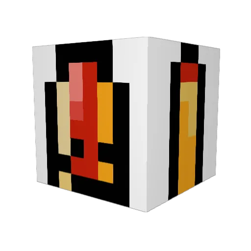 yellowdoge Minecraft avatar head, 3D render
