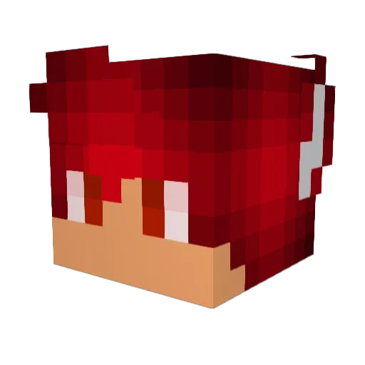 yellowdyl1 Minecraft avatar head, 3D render