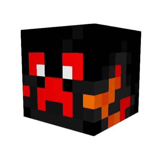 yellowflu Minecraft avatar head, 3D render