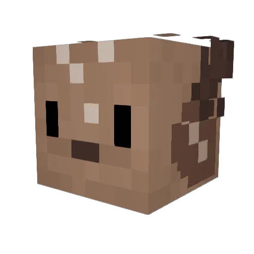 yellowjackers Minecraft avatar head, 3D render