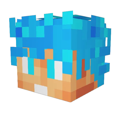 yellowjacket6 Minecraft avatar head, 3D render
