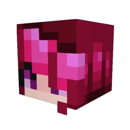 yellowrose14 Minecraft avatar head, 3D render