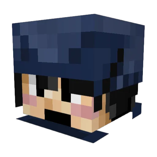 yellowstamp Minecraft avatar head, 3D render