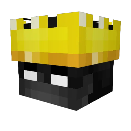 yellpotato Minecraft avatar head, 3D render