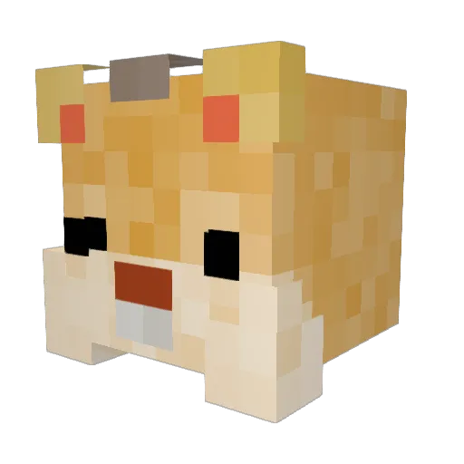 yelmo69 Minecraft avatar head, 3D render