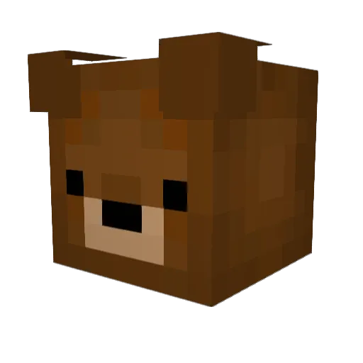 yembaa Minecraft avatar head, 3D render
