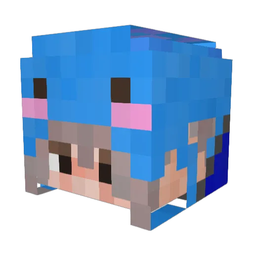 yeming0329 Minecraft avatar head, 3D render