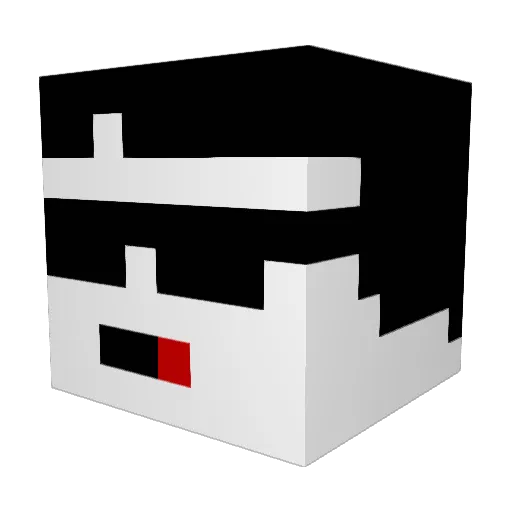 yemioua Minecraft avatar head, 3D render