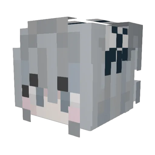 yenayae Minecraft avatar head, 3D render