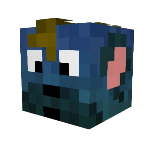 yener Minecraft avatar head, 3D render
