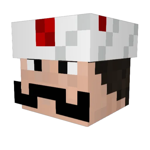 yeniceri Minecraft avatar head, 3D render