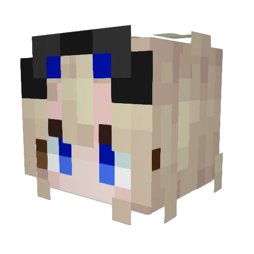 yenkoes Minecraft avatar head, 3D render