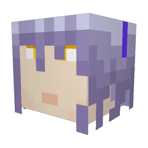 yenmichael Minecraft avatar head, 3D render
