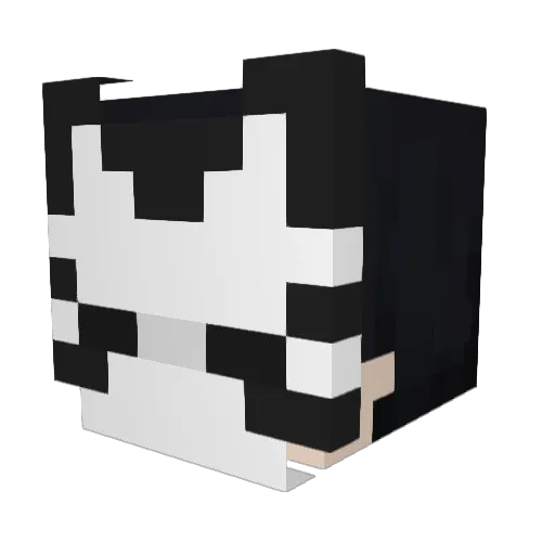 yennder Minecraft avatar head, 3D render