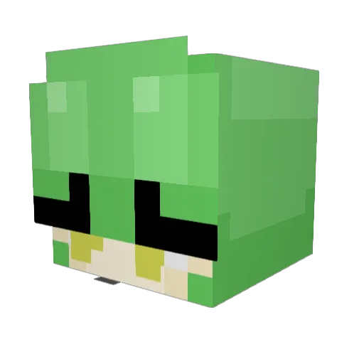 yenrx Minecraft avatar head, 3D render