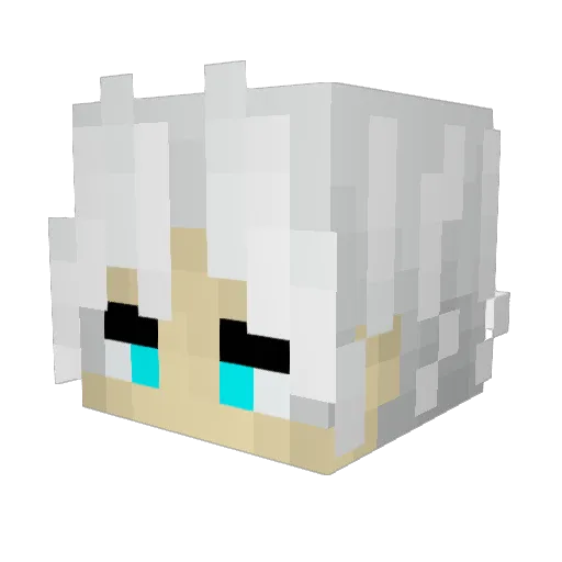 yenxki Minecraft avatar head, 3D render