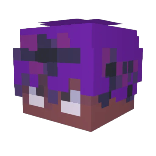 yenzowtf Minecraft avatar head, 3D render