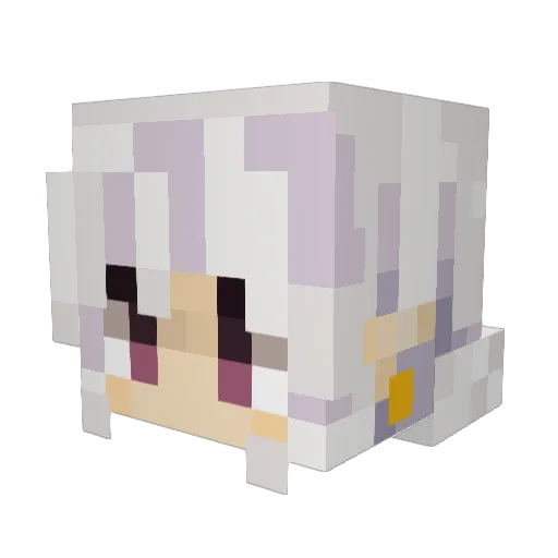 yenzyn Minecraft avatar head, 3D render