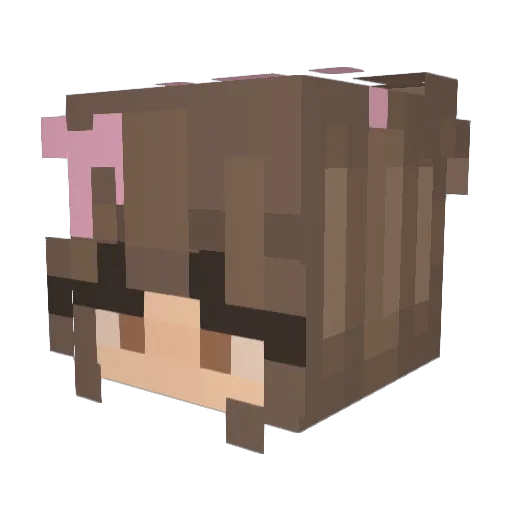 yeodungie Minecraft avatar head, 3D render