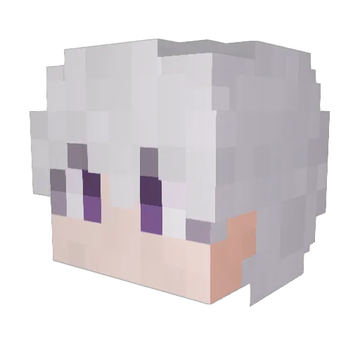 yeoeo Minecraft avatar head, 3D render