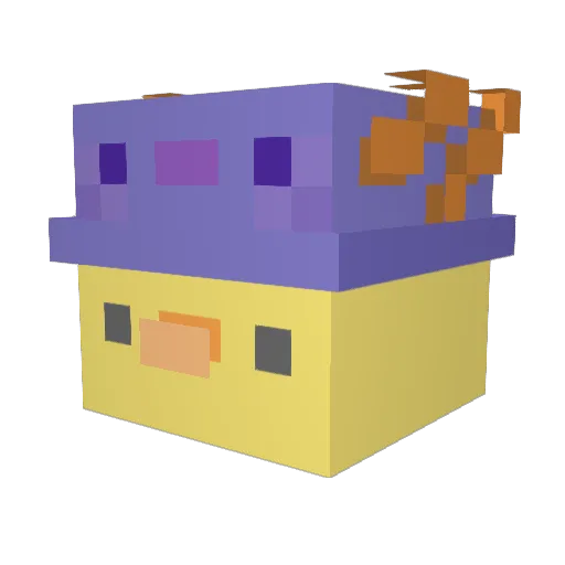 yeolho2 Minecraft avatar head, 3D render