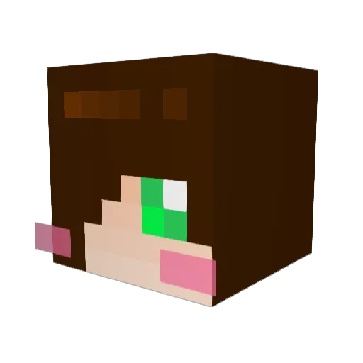 yeon0903 Minecraft avatar head, 3D render