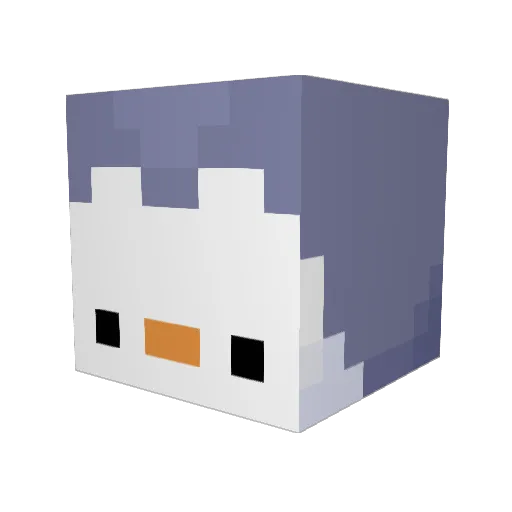 yeon0ng Minecraft avatar head, 3D render