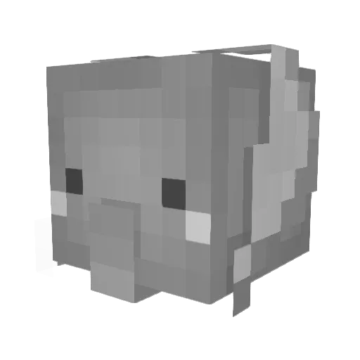yeon222222 Minecraft avatar head, 3D render