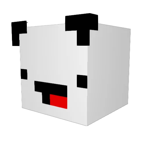 yeonada Minecraft avatar head, 3D render