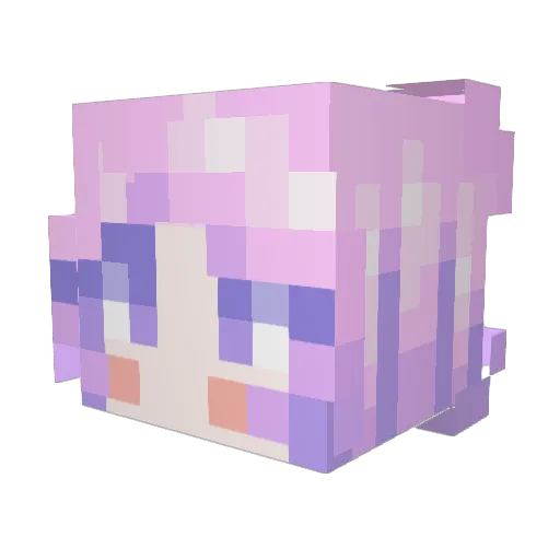 yeonbbo_ Minecraft avatar head, 3D render
