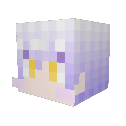 yeonbo1 Minecraft avatar head, 3D render