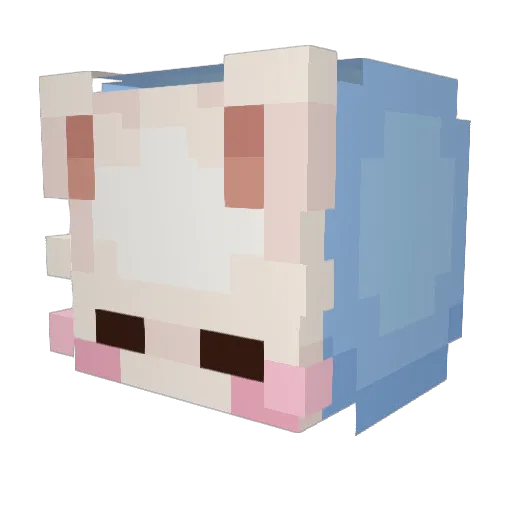 yeongmin_03 Minecraft avatar head, 3D render