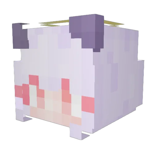 yeonhei Minecraft avatar head, 3D render